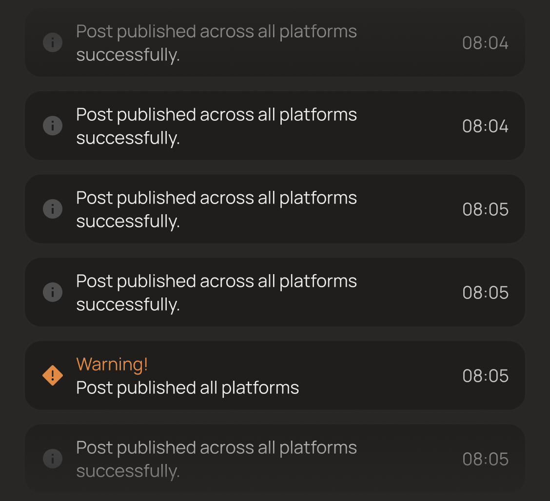 Post notifications